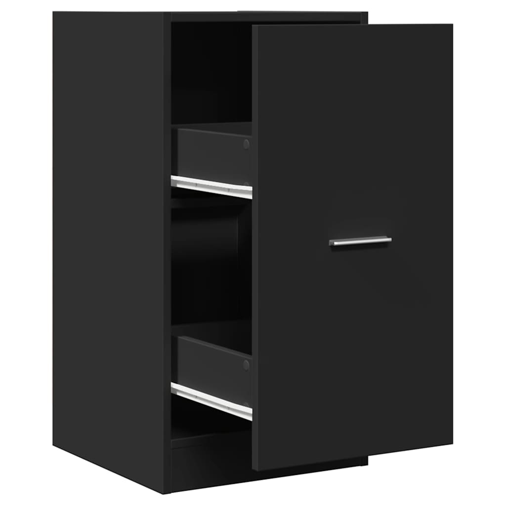 Apotekskap Svart 40X41X77,5 Cm Konstruert Tre