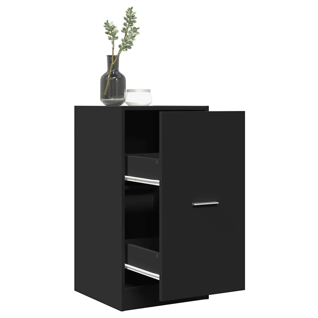 Apotekskap Svart 40X41X77,5 Cm Konstruert Tre