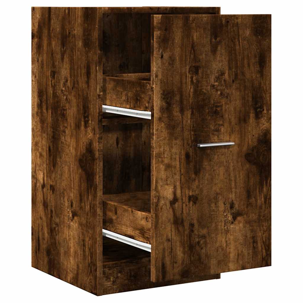 Apotekskap Røkt Eik 40X41X77,5 Cm Konstruert Tre