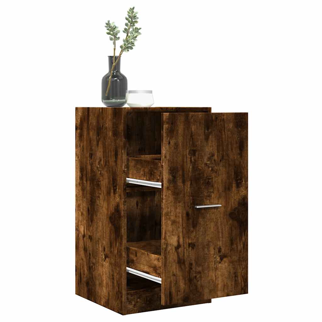 Apotekskap Røkt Eik 40X41X77,5 Cm Konstruert Tre