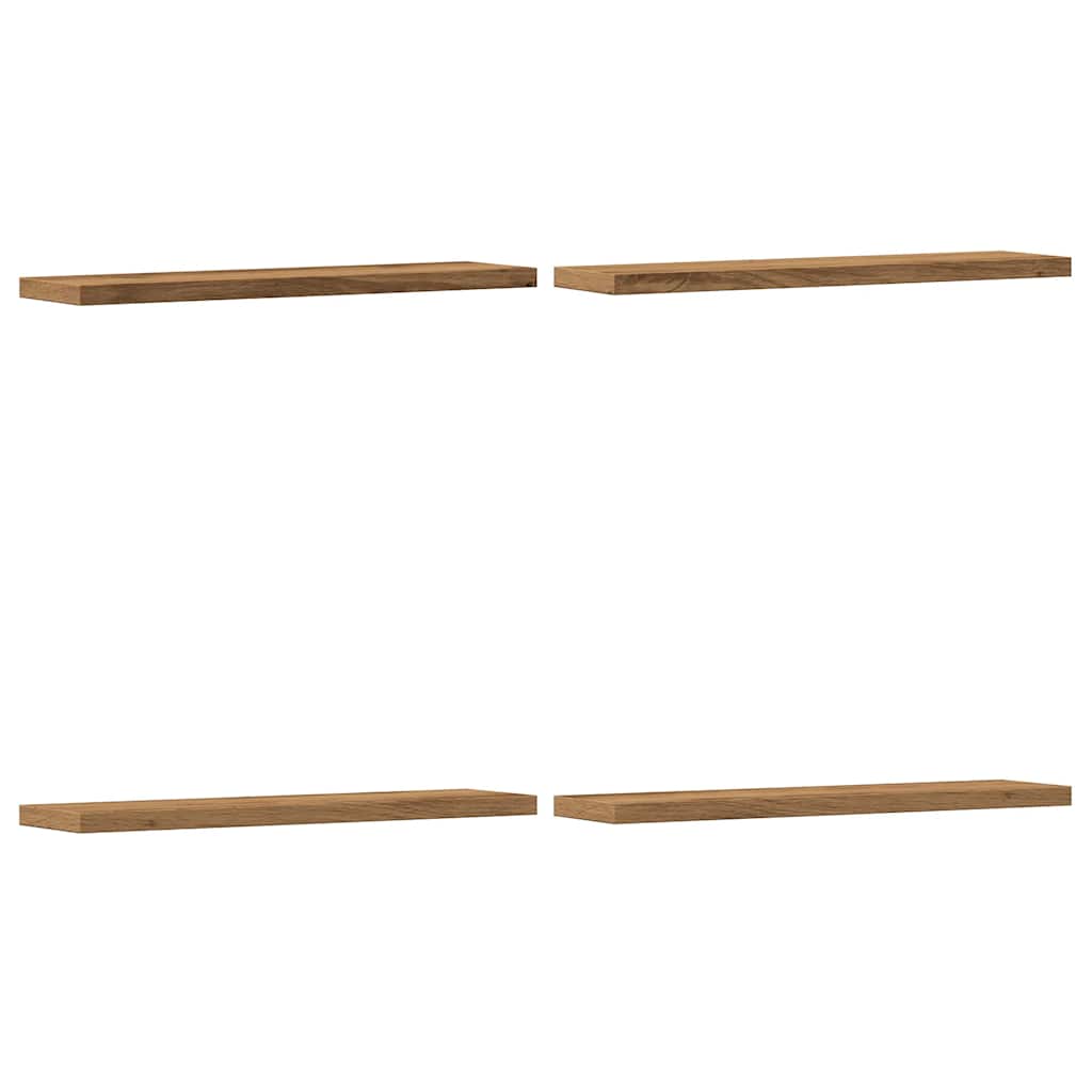 Vegghyller 4 Stk Artisan Eik 40X10X1,5 Cm Konstruert Tre
