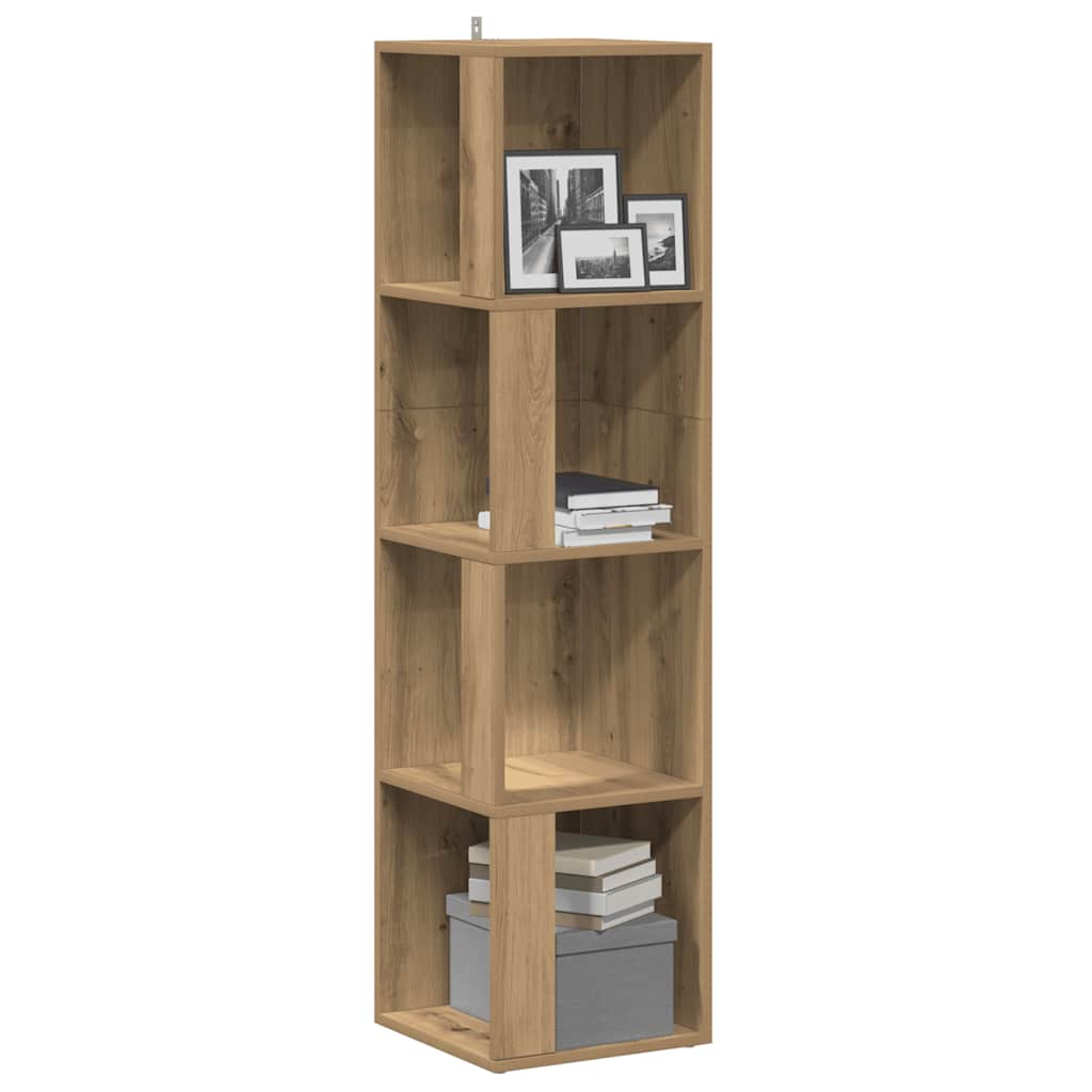 Hjørneskap Artisan Eik 33X33X132 Cm Konstruert Tre