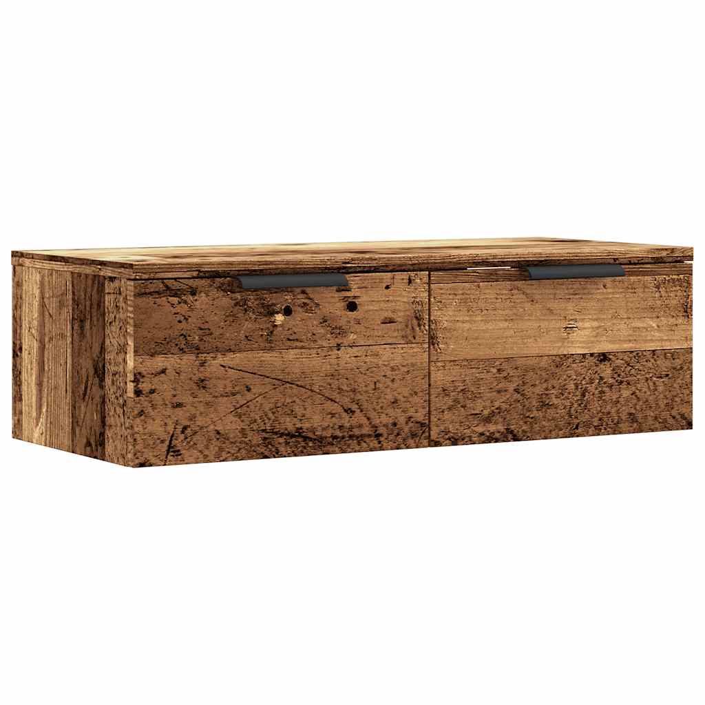 Veggskap Gammelt Tre 68X30X20 Cm Konstruert Tre