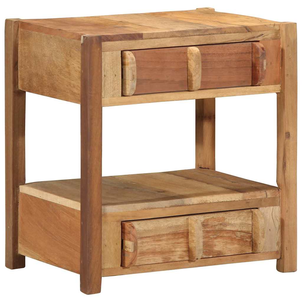Sidetabell Brun 43 X 32 X 46 Cm Massivt Gjenvunnet Tre