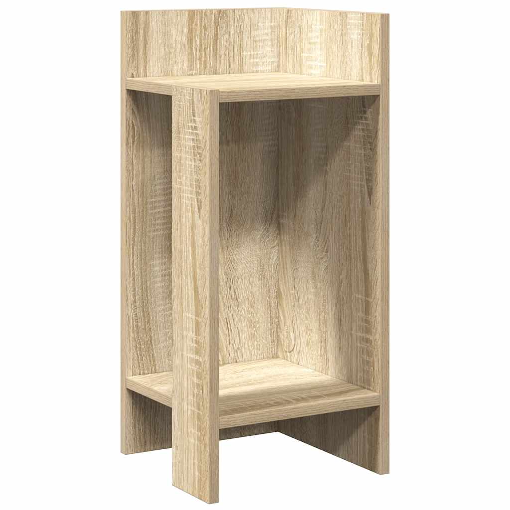 Sidebord Med Hylle Sonoma Eik 25,5X27X60 Cm