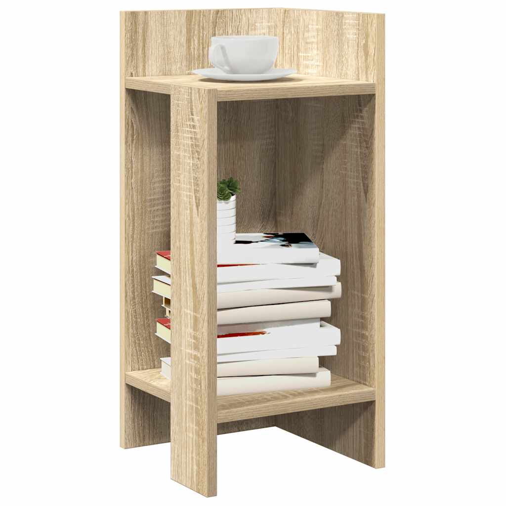 Sidebord Med Hylle Sonoma Eik 25,5X27X60 Cm