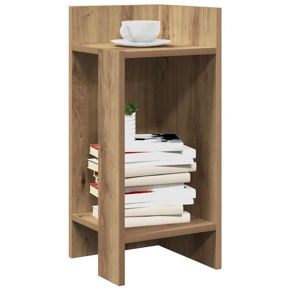 Sidebord Med Hylle Artisan Eik 25,5X27X60 Cm