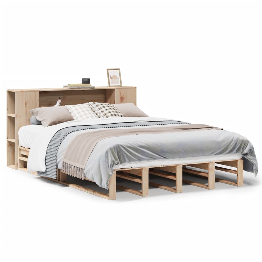 Seng Med Bokhylle Uten Madrass 120X200 Cm Heltre