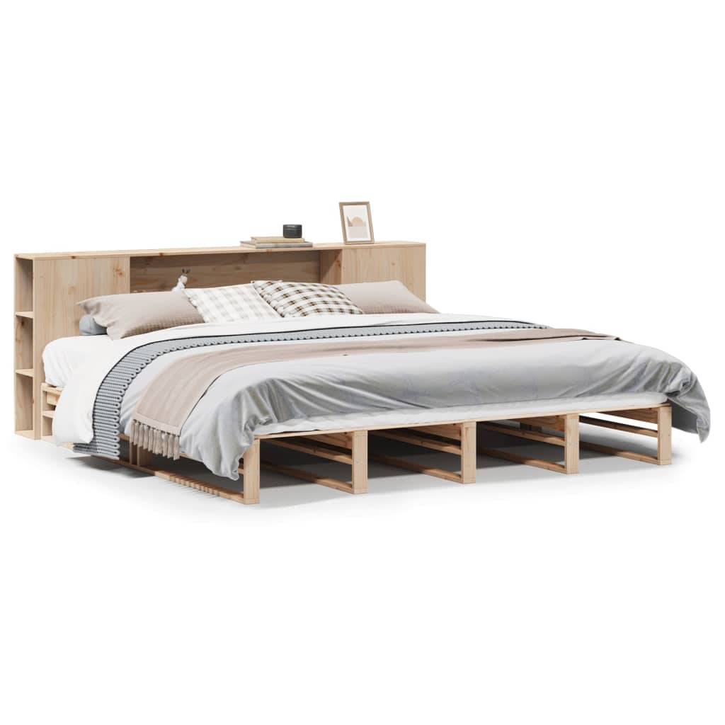 Seng Med Bokhylle Uten Madrass 180X200 Cm Heltre
