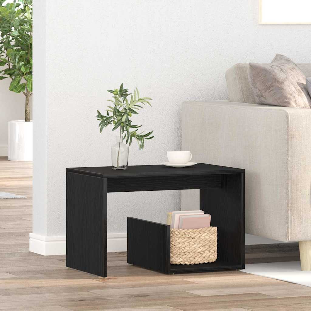 Sidetabell Svart Eik 59 X 36 X 38 Cm Konstruert Tre