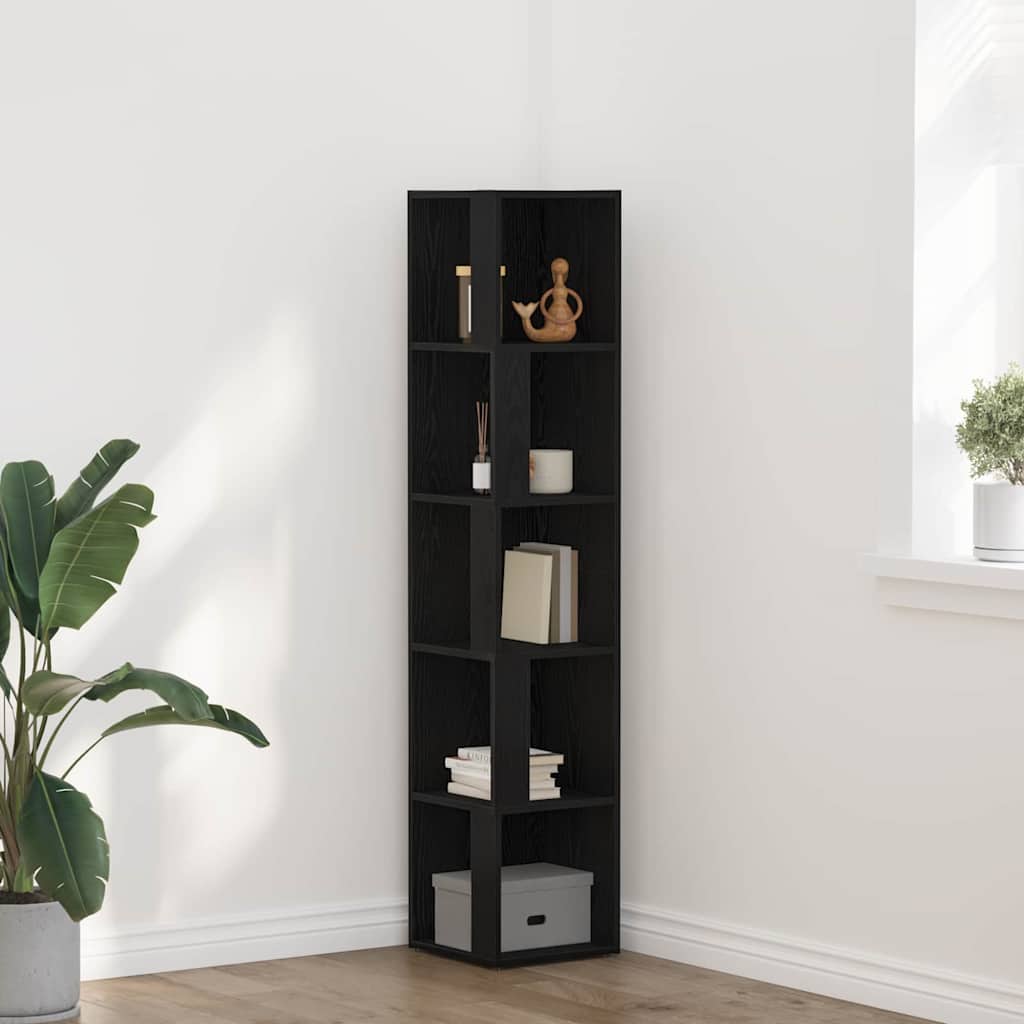 Krokhyller Svart Eik 33 X 33 X 164.5 Cm Konstruert Tre
