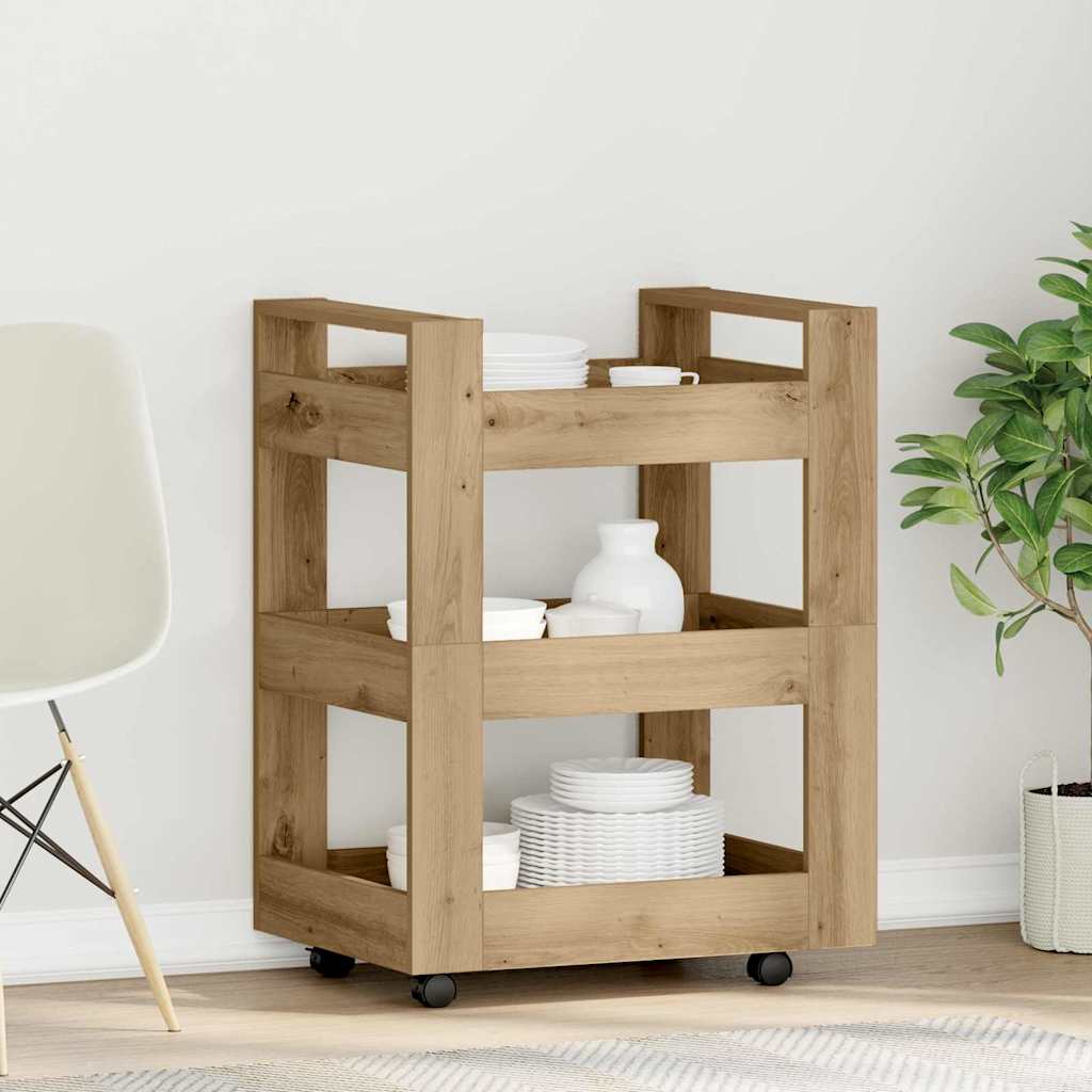 Kjøkkenvogn Artisan Eik 60 X 45 X 80 Cm Konstruert Tre