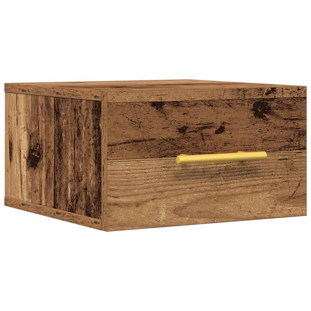 Nattbordskap Gammelt Tre 35 X 35 X 20 Cm Konstruert Tre