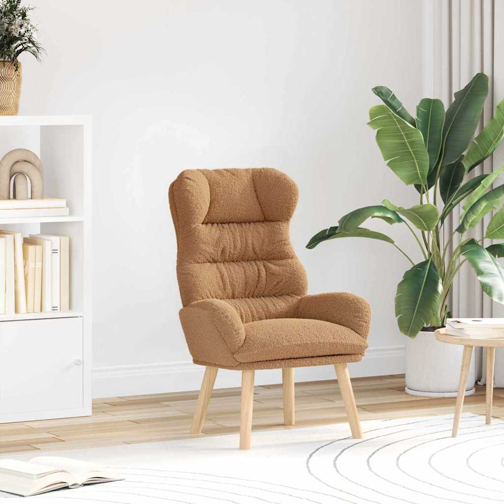 Avslappende Stol Beige 69 X 74 X 93 Cm Stoff