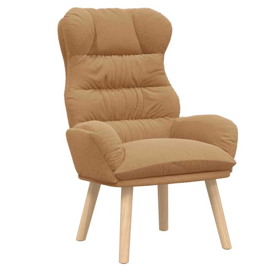 Avslappende Stol Beige 69 X 74 X 93 Cm Stoff