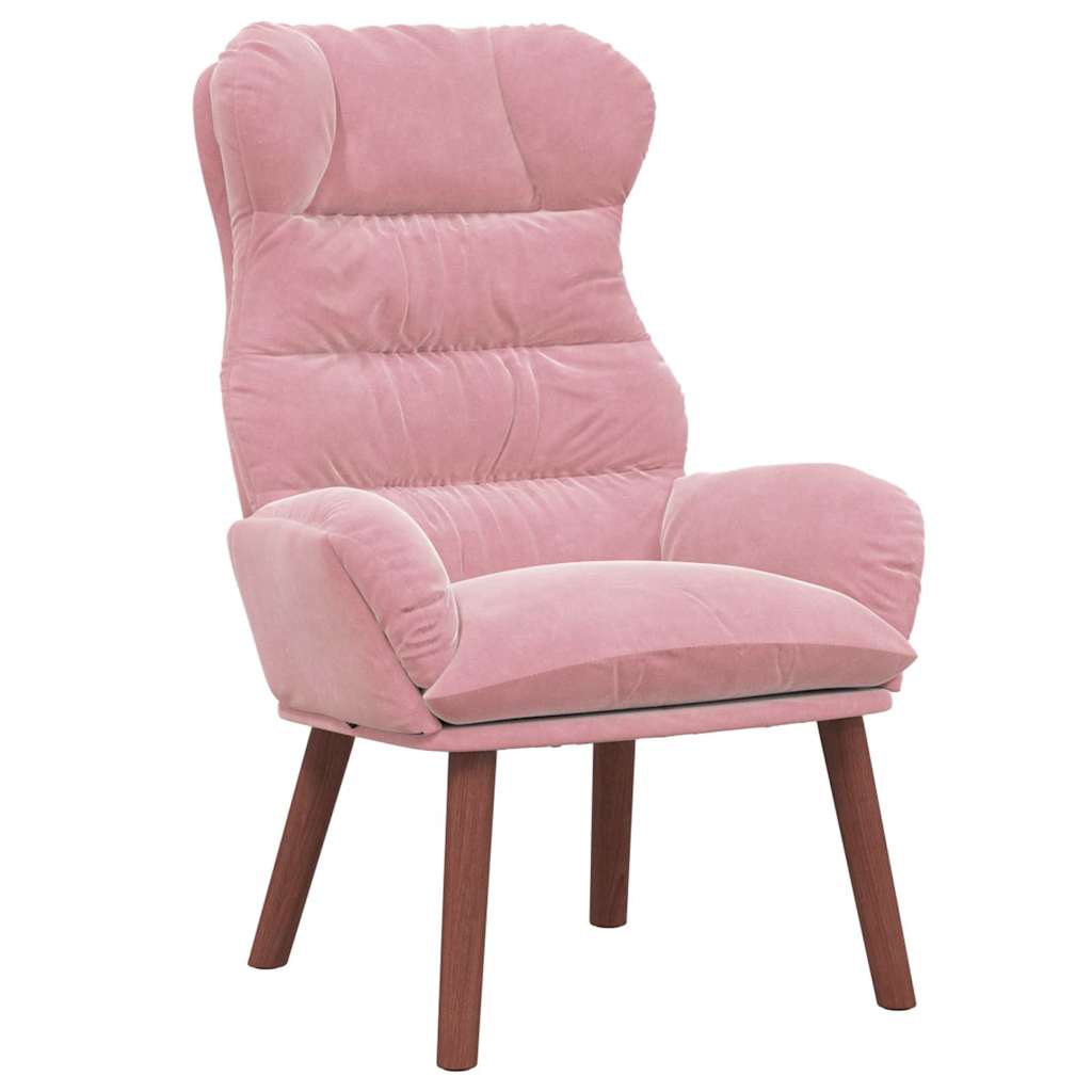 Avslappende Stol Rosa 69 X 74 X 93 Cm Fløyel