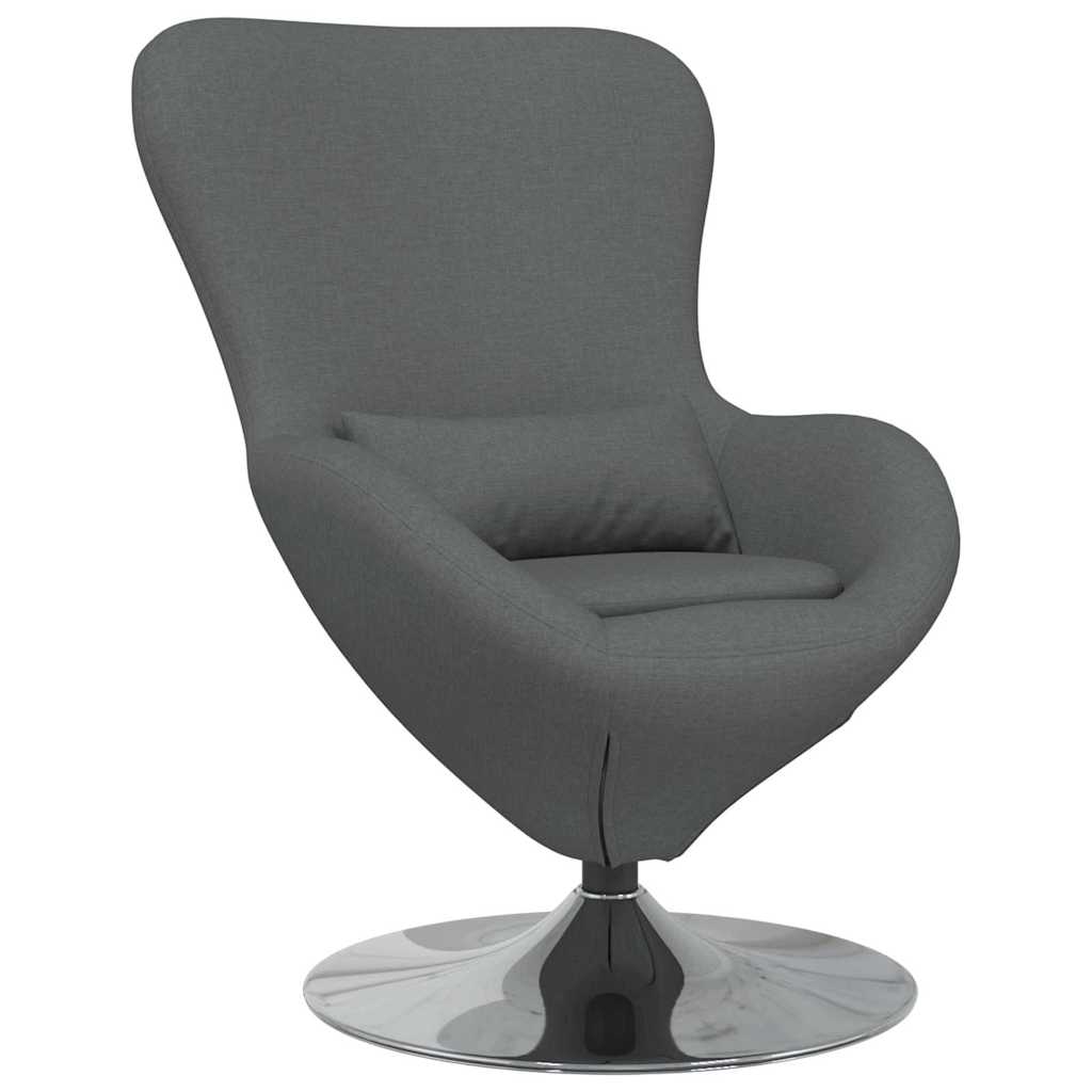 Eggstol Mørke Grå 63 X 73 X 90 Cm Stoff