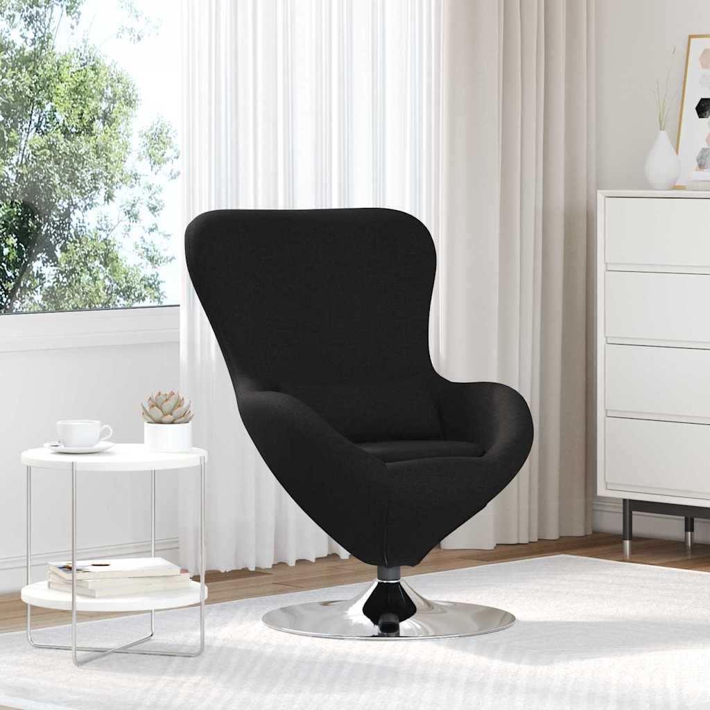 Eggstol Svart 63 X 73 X 90 Cm Stoff