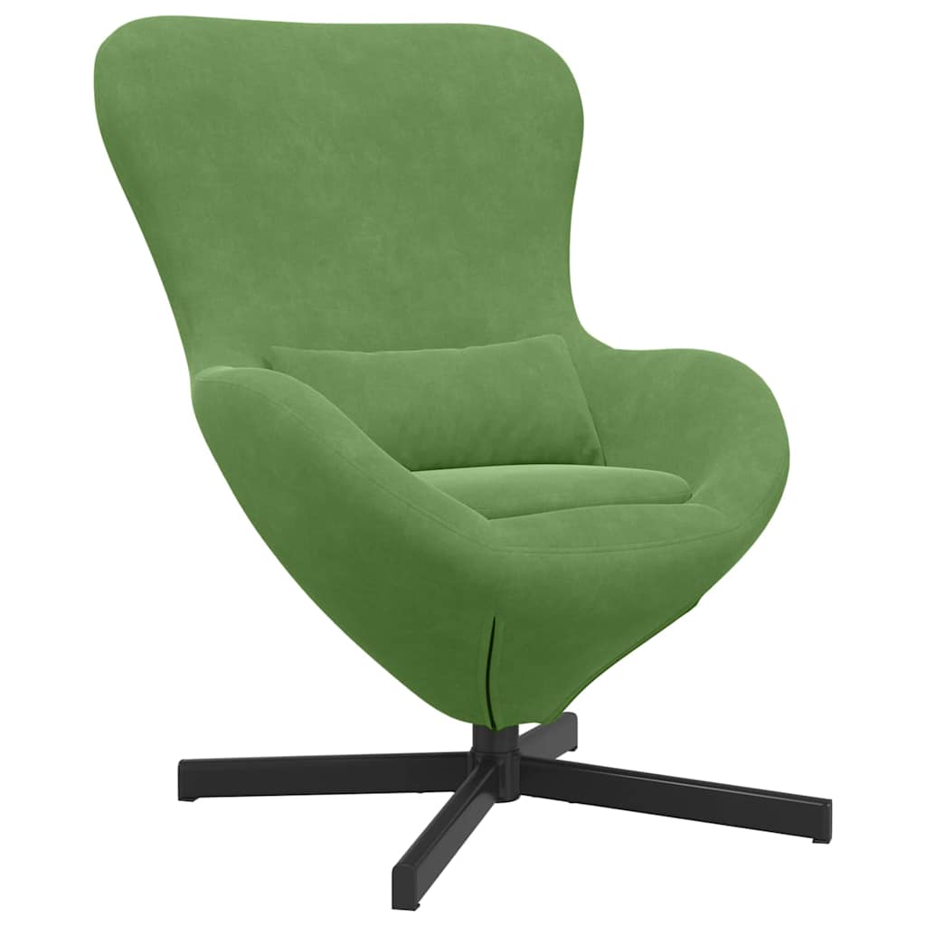 Eggstol Lys Grønn 63 X 73 X 90 Cm Fløyel