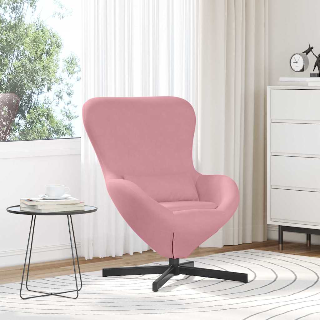 Eggstol Rosa 63 X 73 X 90 Cm Fløyel
