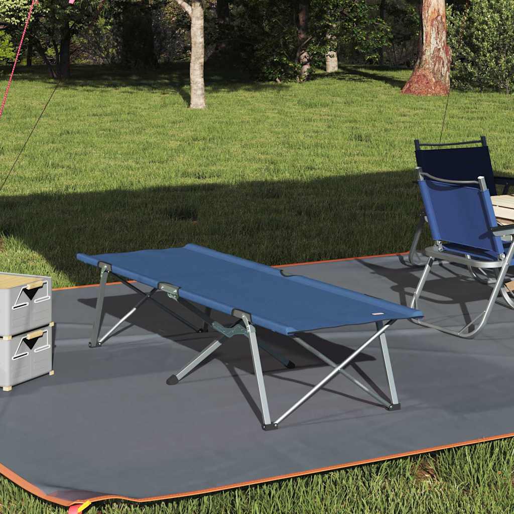 Sammenleggbar Camping Seng Blå 62 X 194 X 42 Cm Oxford-Stoff