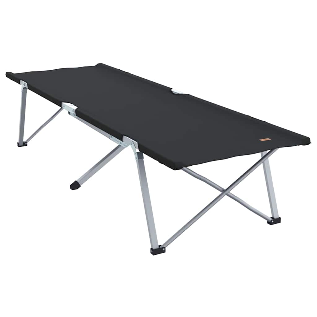 Sammenleggbar Camping Seng Svart 62 X 194 X 42 Cm Oxford-Stoff