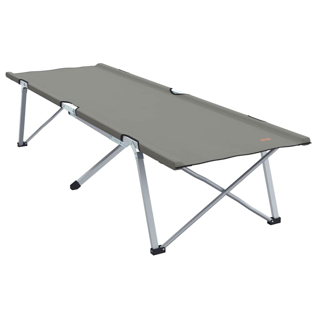 Sammenleggbar Camping Seng Grå 62 X 194 X 42 Cm Oxford-Stoff