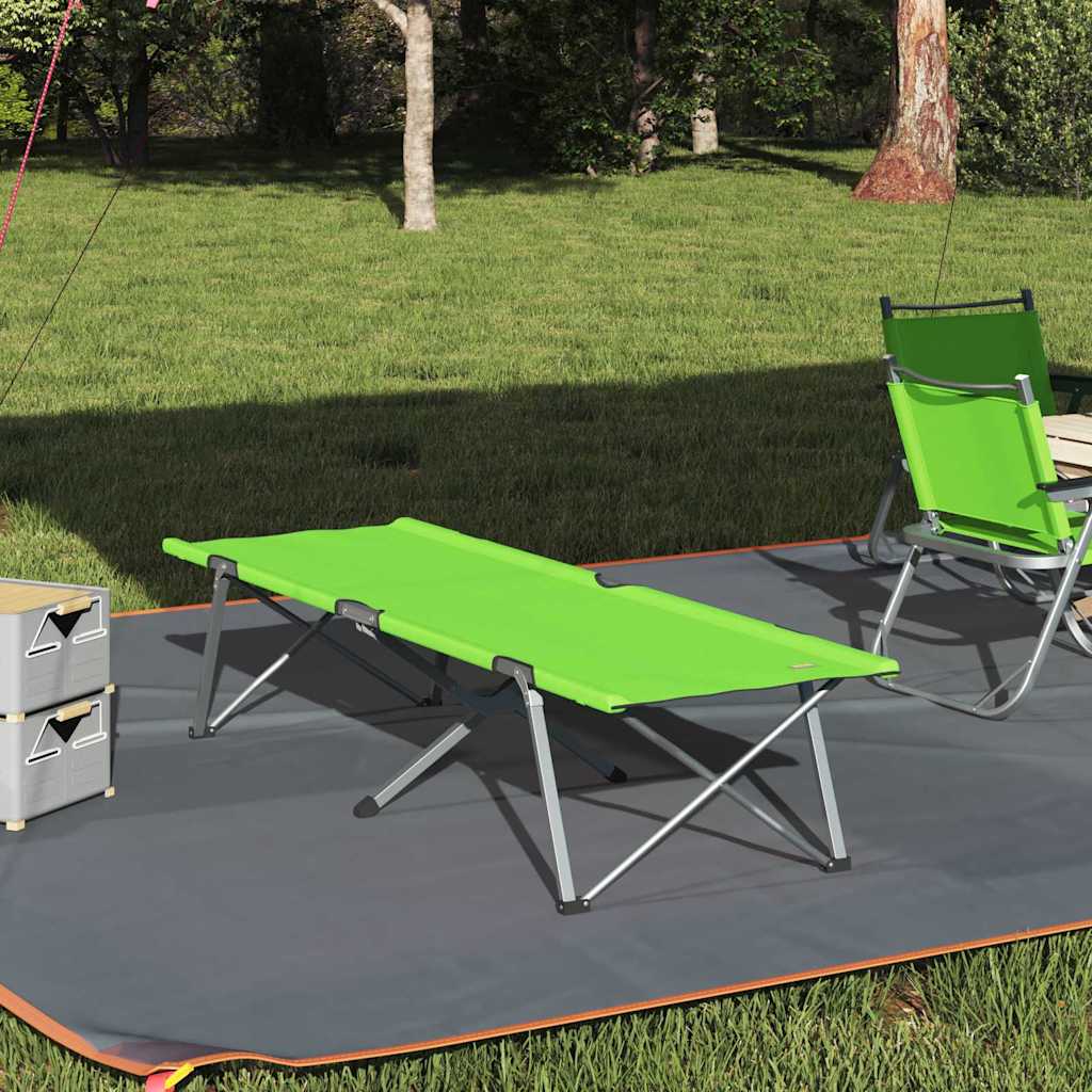 Sammenleggbar Camping Seng Mørkegrønn 62 X 194 X 42 Cm