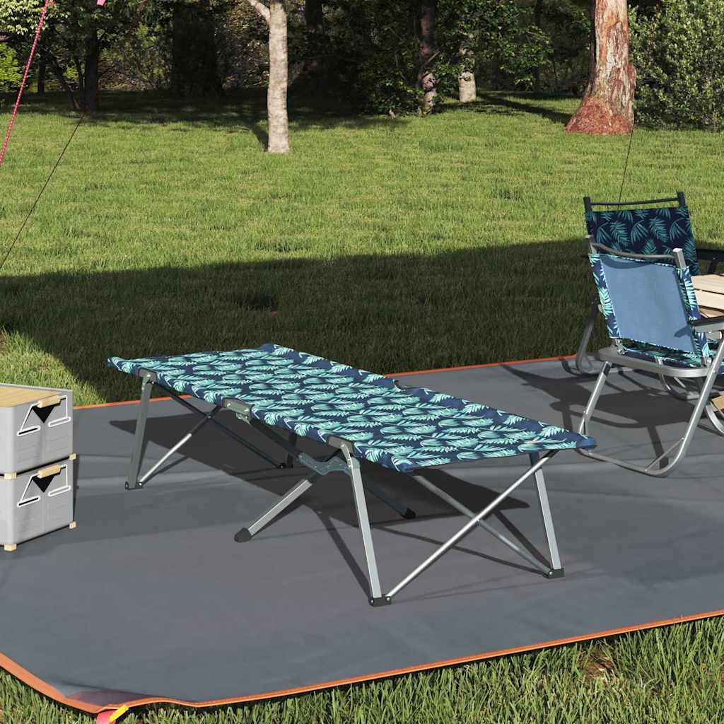 Sammenleggbar Camping Seng Bladmønster 62 X 194 X 42 Cm