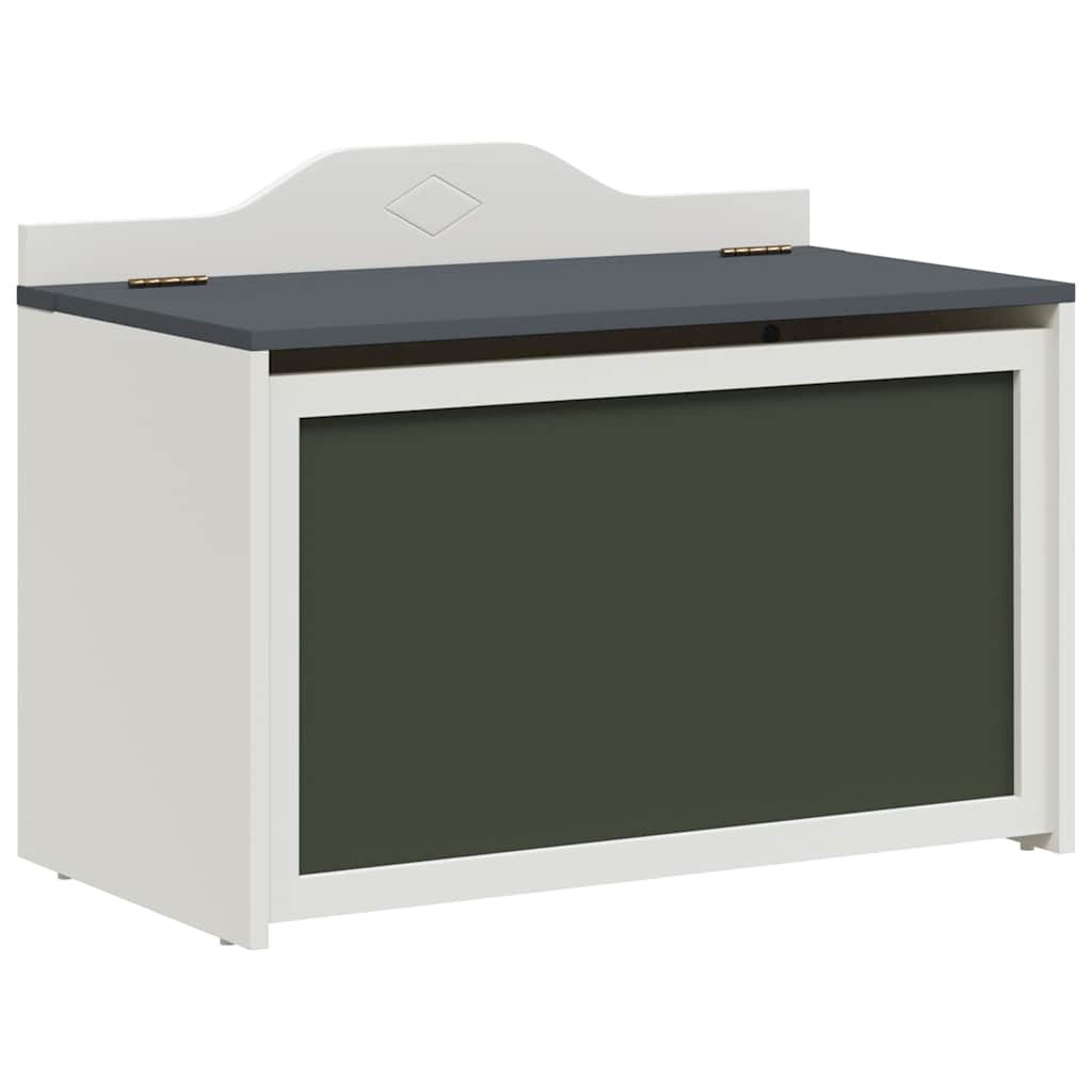 Lekekasse Grå Og Hvit 73 X 33 X 55 Cm Konstruert Tre