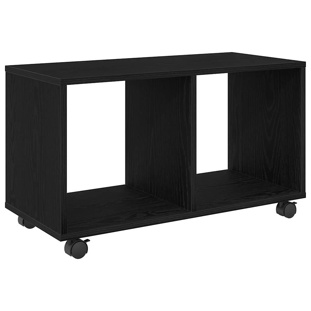 Avlastningsbord Svart Eik 72 X 33 X 42.5 Cm Konstruert Tre