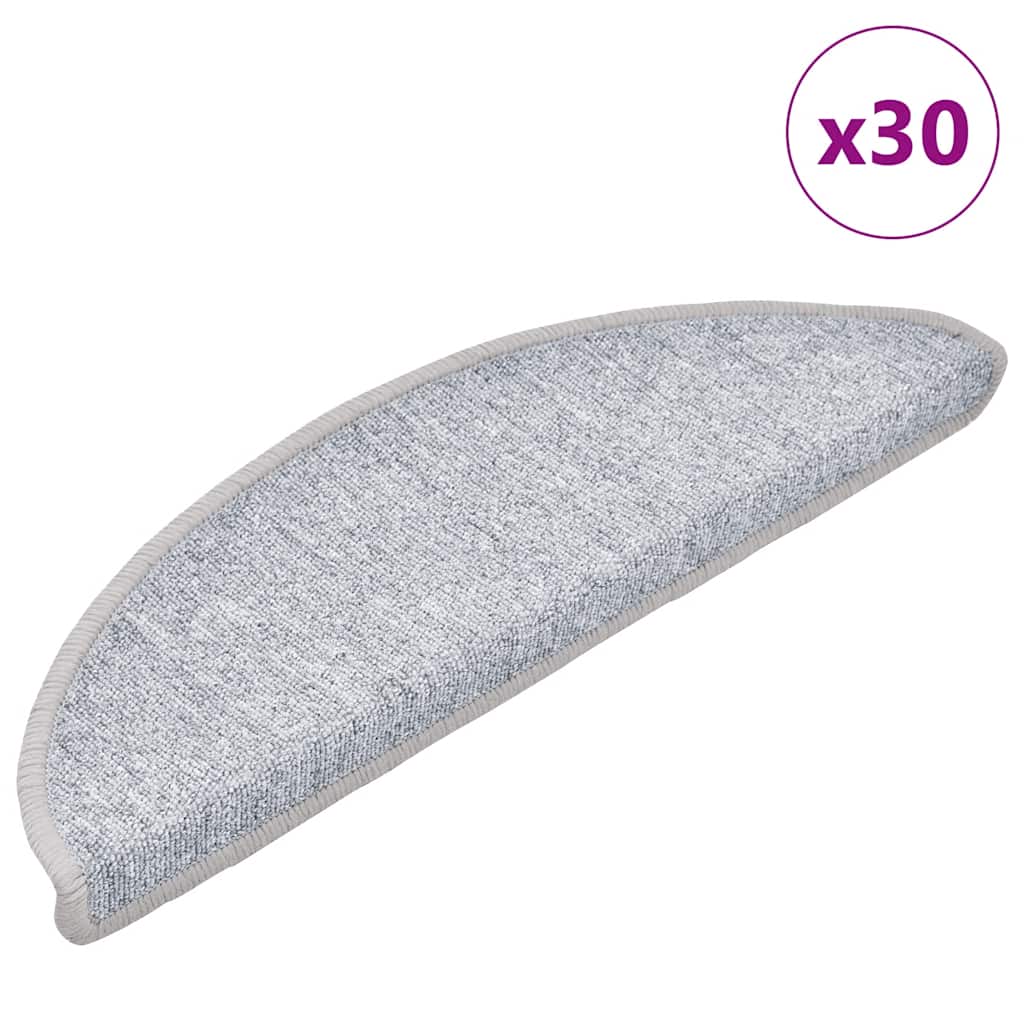 Trappematter 30 Stk Lysegrå 56X17X3 Cm