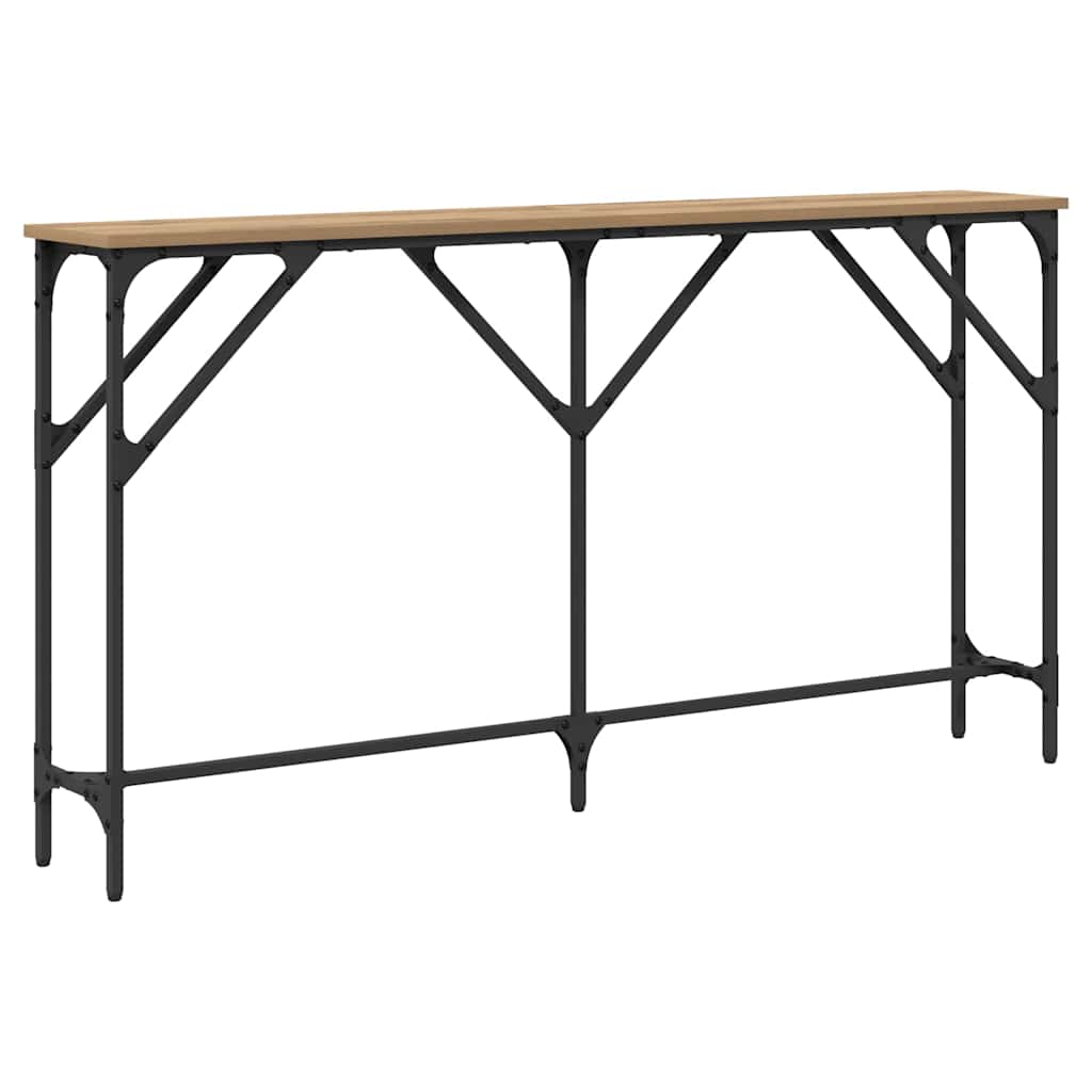 Konsollbord Artisan Eik 140 X 23 X 75 Cm Ingeniørtre Og Metall