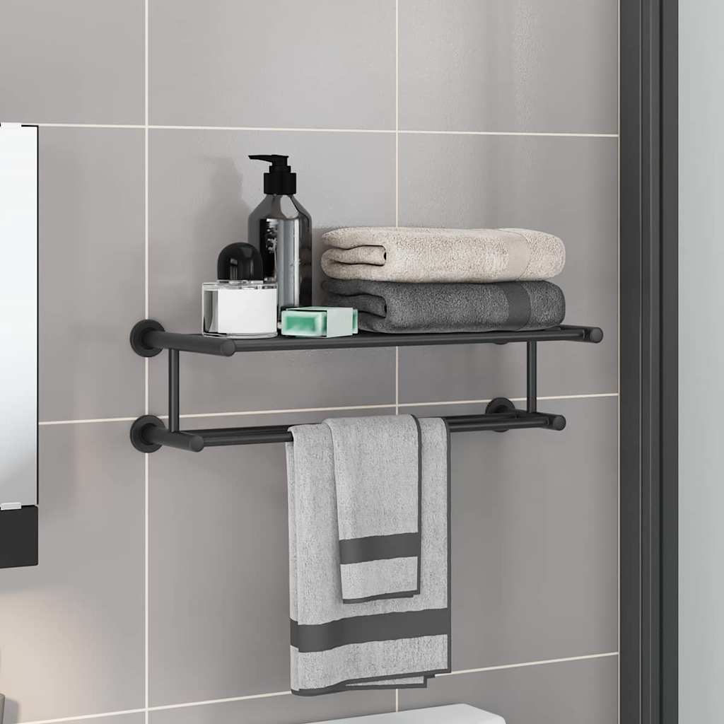 Håndkle Rack Svart 61 X 23 X 17 Cm Rustfritt Stål