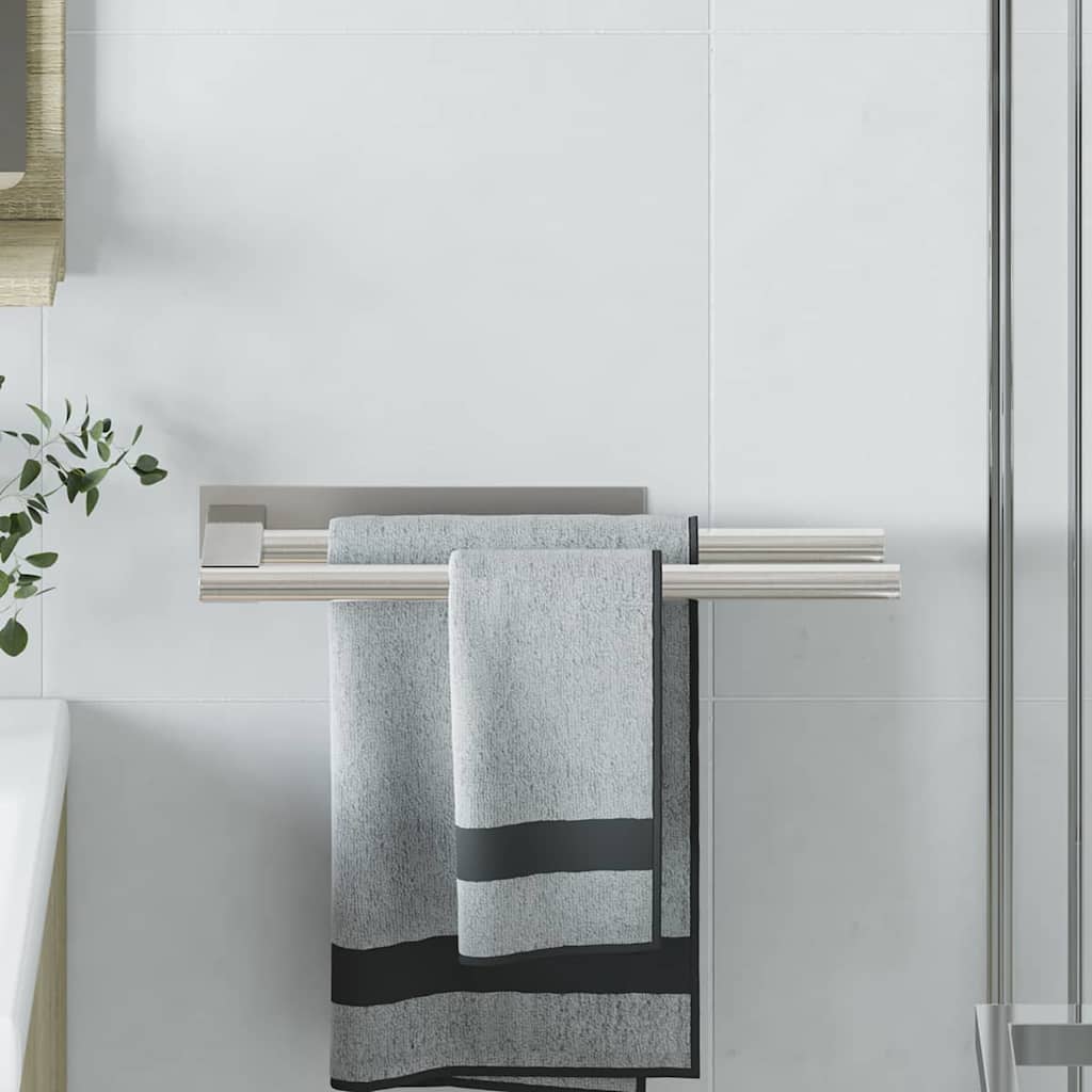Håndkle Rack Sølv 40 X 9 X 4 Cm Rustfritt Stål