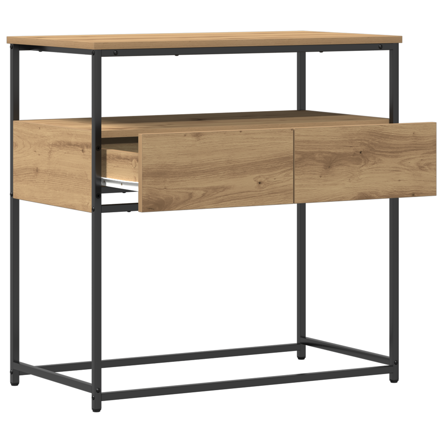 Konsollbord Artisan Eik 75 X 40 X 75 Cm Ingeniørtre Og Metall