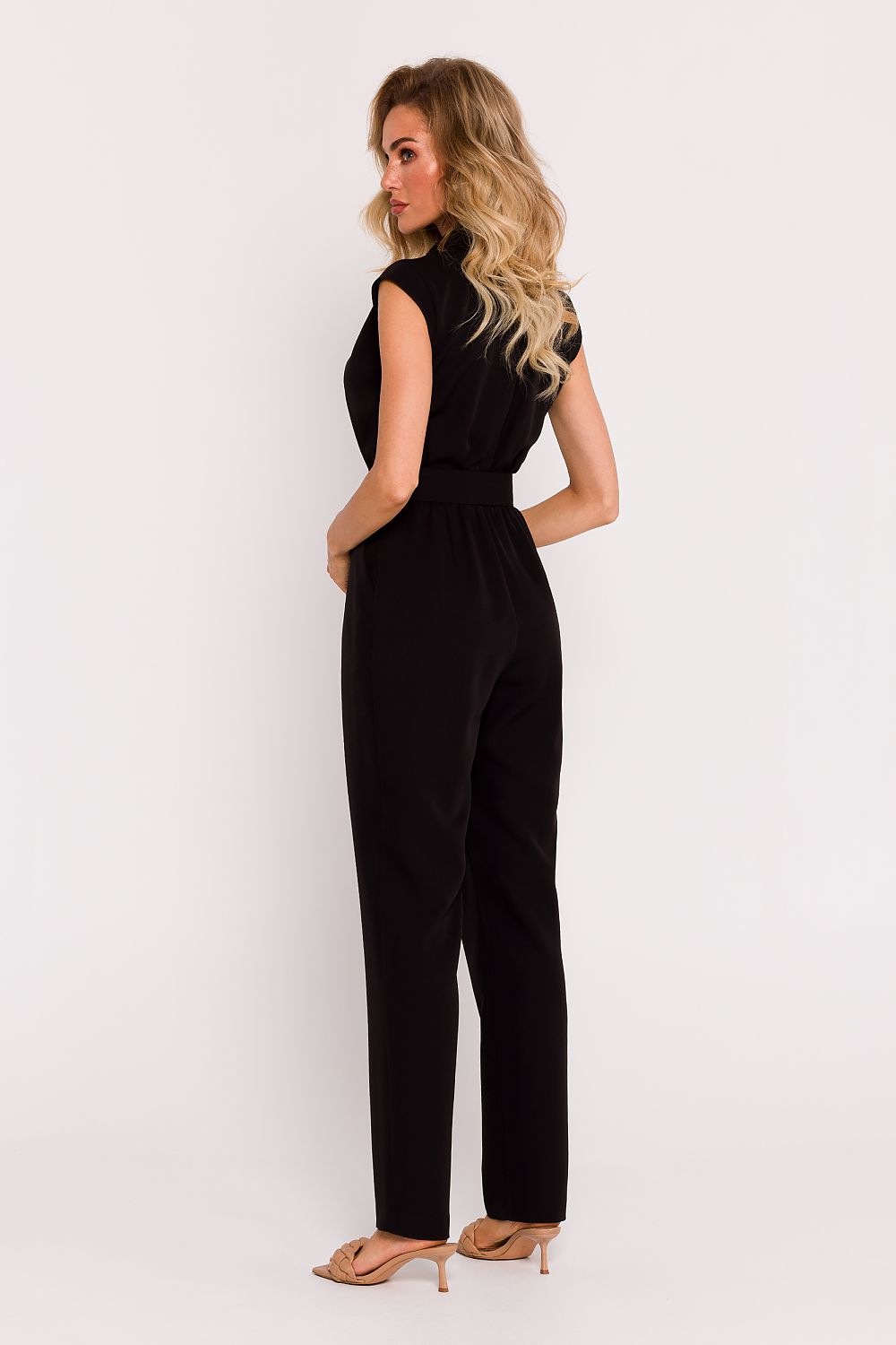 Jumpsuit - Moe til dame fra MS StyleHaven, laget av polyester, farge Fiolett, størrelse L, med short ermer, perfekt til dress
