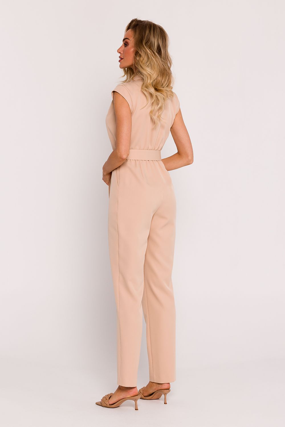 Jumpsuit - Moe til dame fra MS StyleHaven, laget av polyester, farge Fiolett, størrelse XXL, med short ermer, perfekt til dress