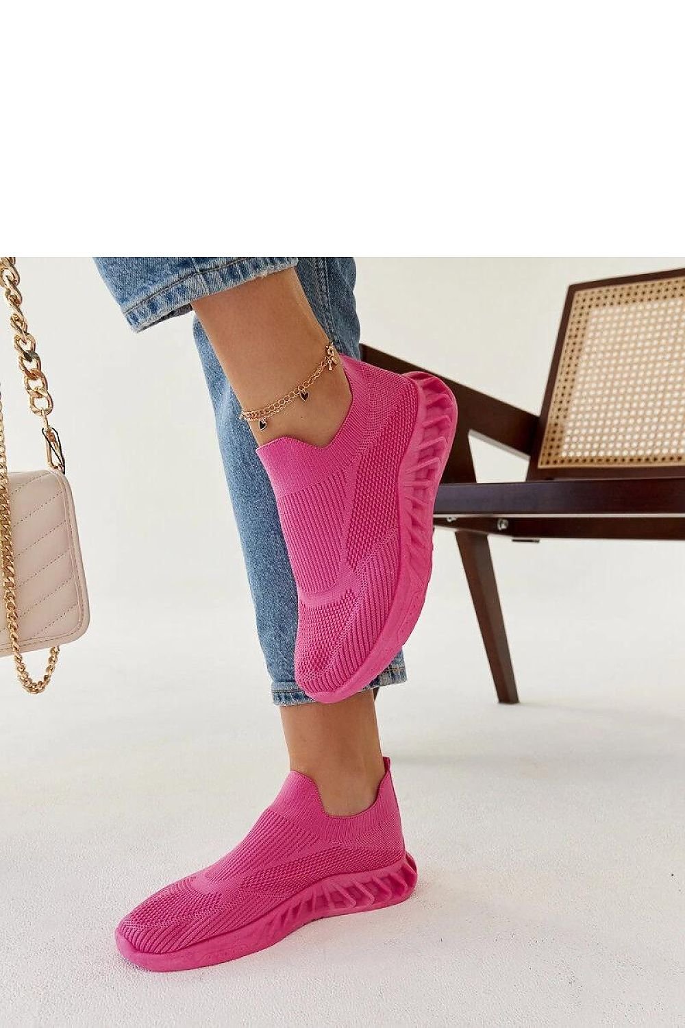 Neda komfort joggesko til dame til dame fra MS StyleHaven, laget av Viskose; polyester; Polyamid, farge Rosa, størrelse 37, med long ermer, perfekt til casual