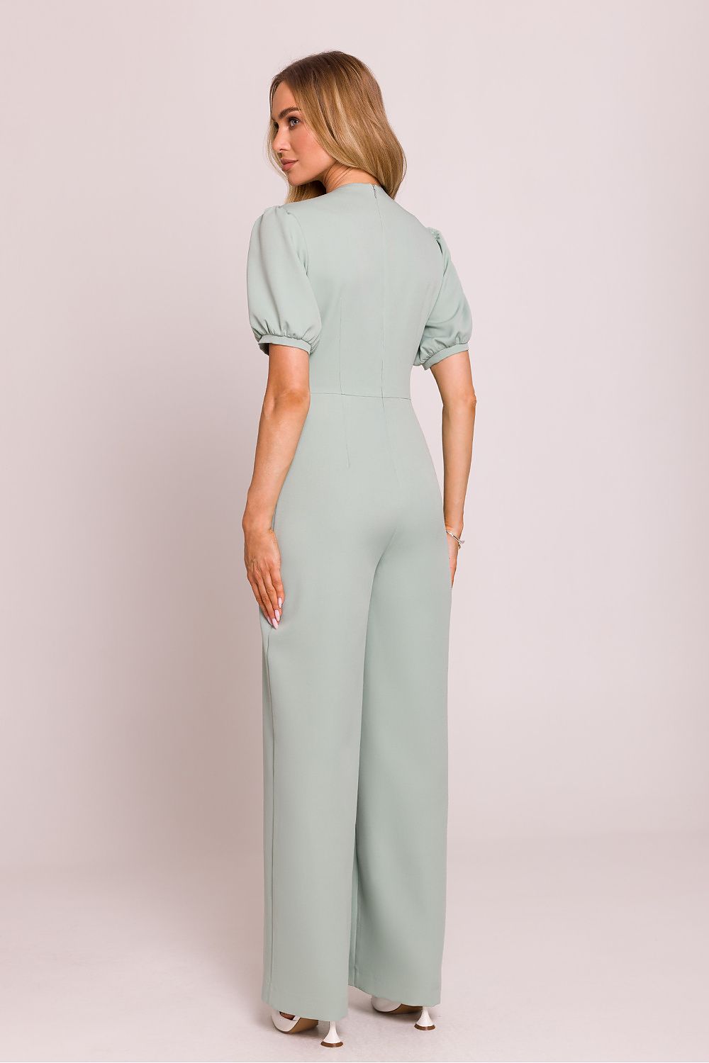 Jumpsuit - Moe til dame fra MS StyleHaven, laget av polyester, farge Brun, størrelse s, med short ermer, perfekt til dress
