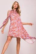Dagkjole Moe til dame fra MS StyleHaven, laget av polyester, farge Flerfarget 2, størrelse S/M, med sleeveless ermer, perfekt til dress