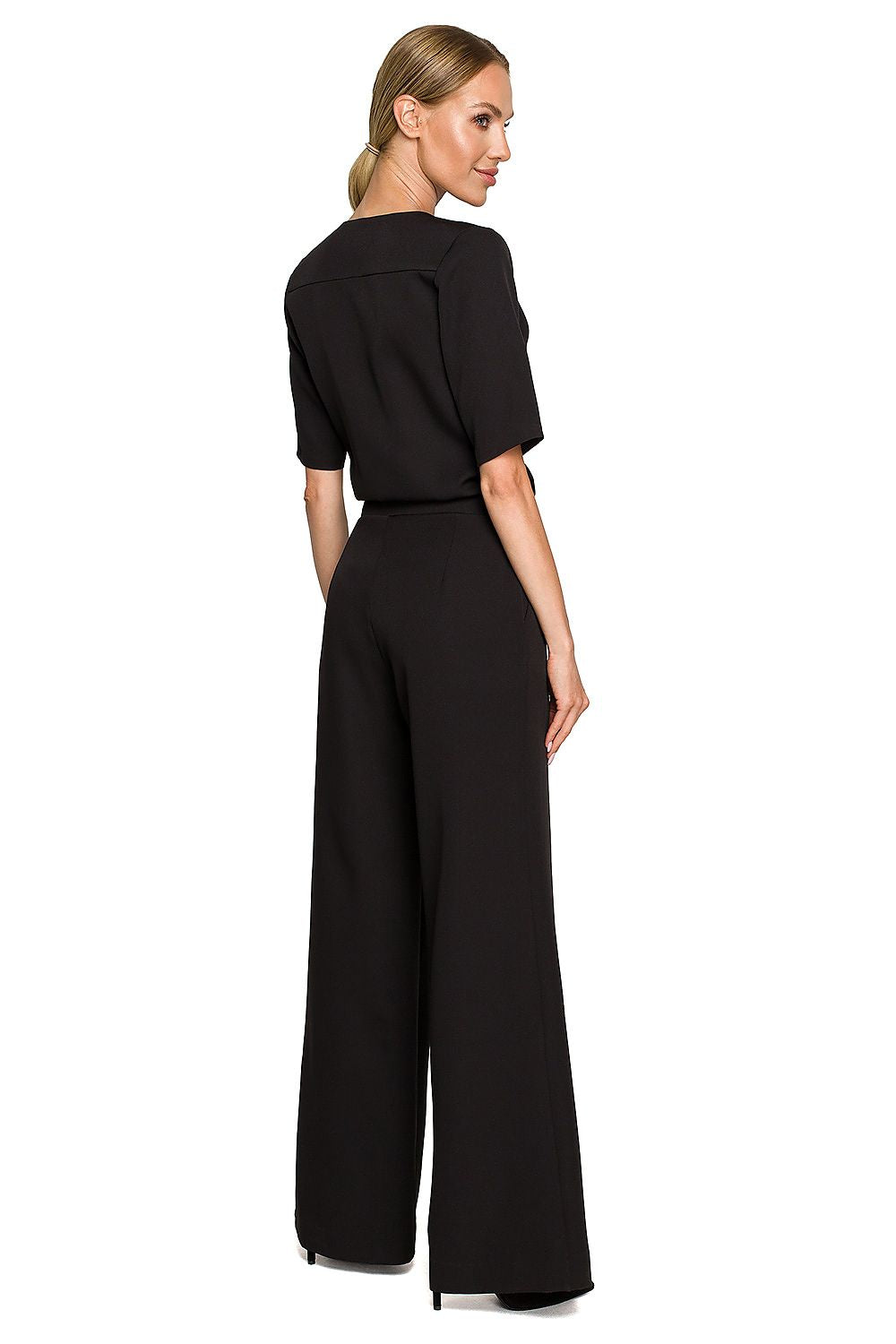 Jumpsuit - Moe til dame fra MS StyleHaven, laget av polyester, farge Grønn 2, størrelse L, med short ermer, perfekt til dress
