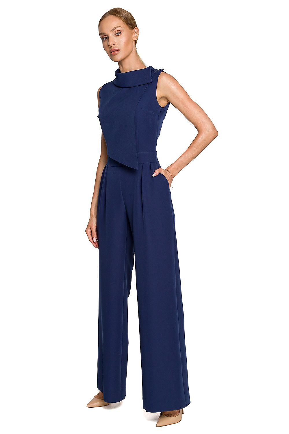 Jumpsuit - Moe til dame fra MS StyleHaven, laget av polyester, farge Rosa, størrelse XXL, med sleeveless ermer, perfekt til dress