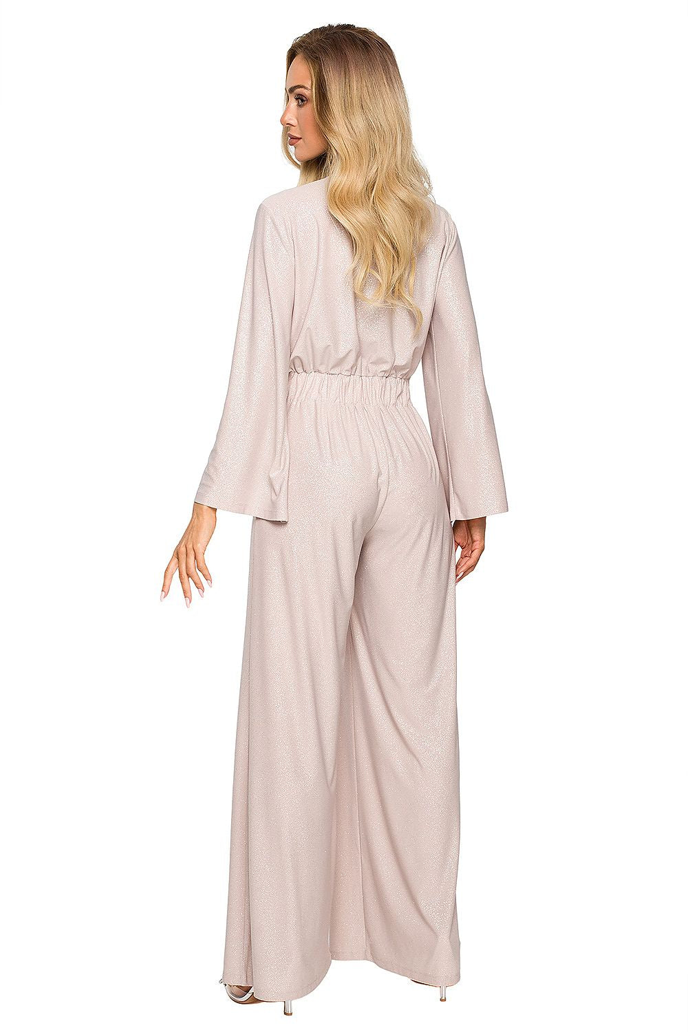 Jumpsuit - Moe til dame fra MS StyleHaven, laget av polyester, farge Grønn, størrelse XL, med long ermer, perfekt til dress