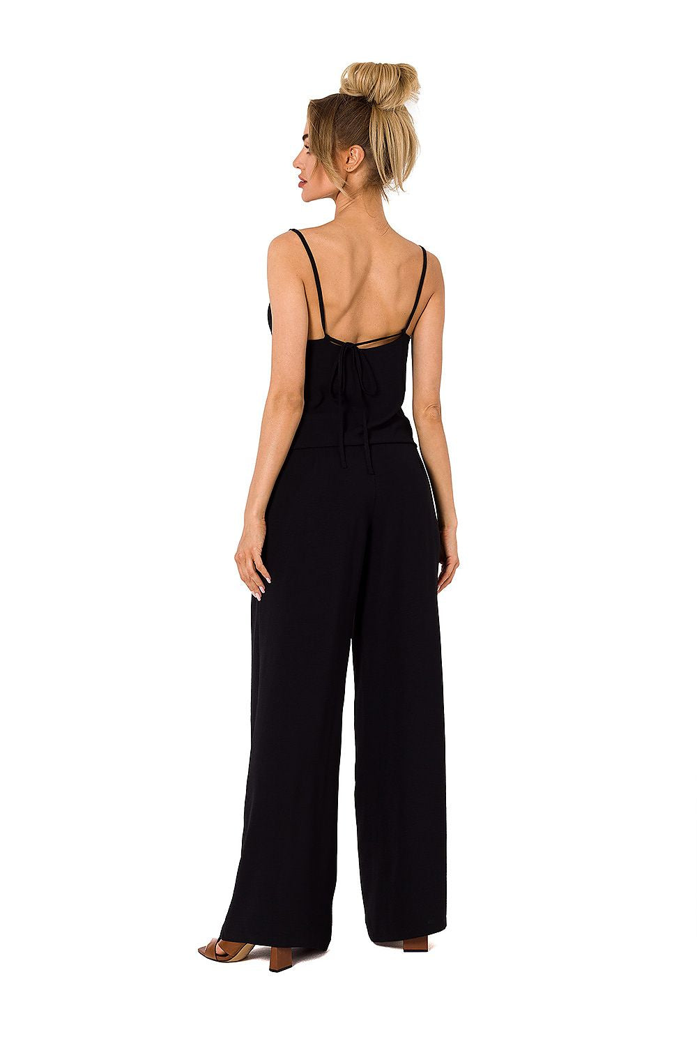 Jumpsuit - Moe til dame fra MS StyleHaven, laget av polyester, farge Brun, størrelse XL, med sleeveless ermer, perfekt til dress