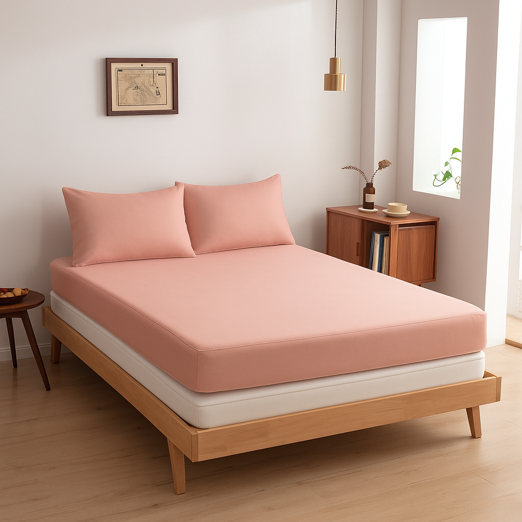 Hoeslaken (Topdekmatras) - Cuddle Pink - Premium