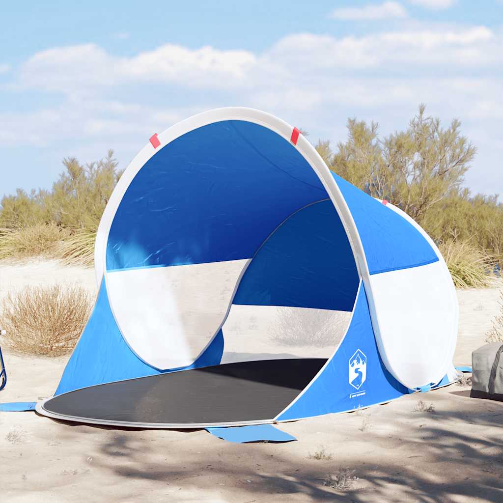 Beskytt deg mot sol og vind med våre strandtelt! Enkle å sette opp, lette å bære og perfekte for strand, park og piknik.