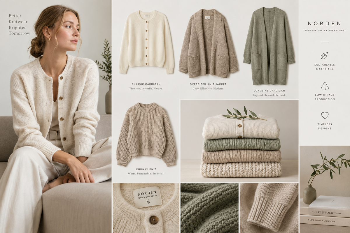 Kolleksjon med cardigans og strikkejakker til dame – ullcardigans, lang cardigan og kashmir.