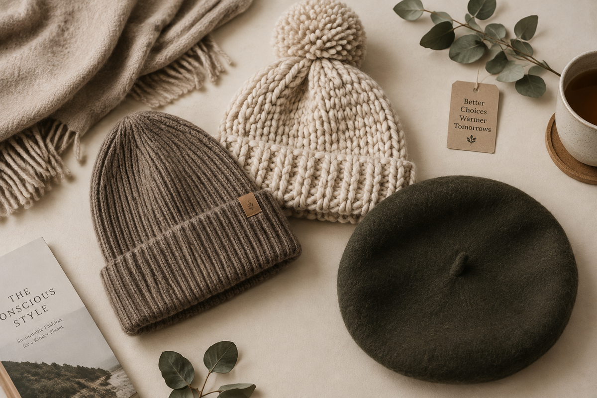 Kolleksjon med luer, beanies og bereter til dame – strikkeluer og franske bereter.