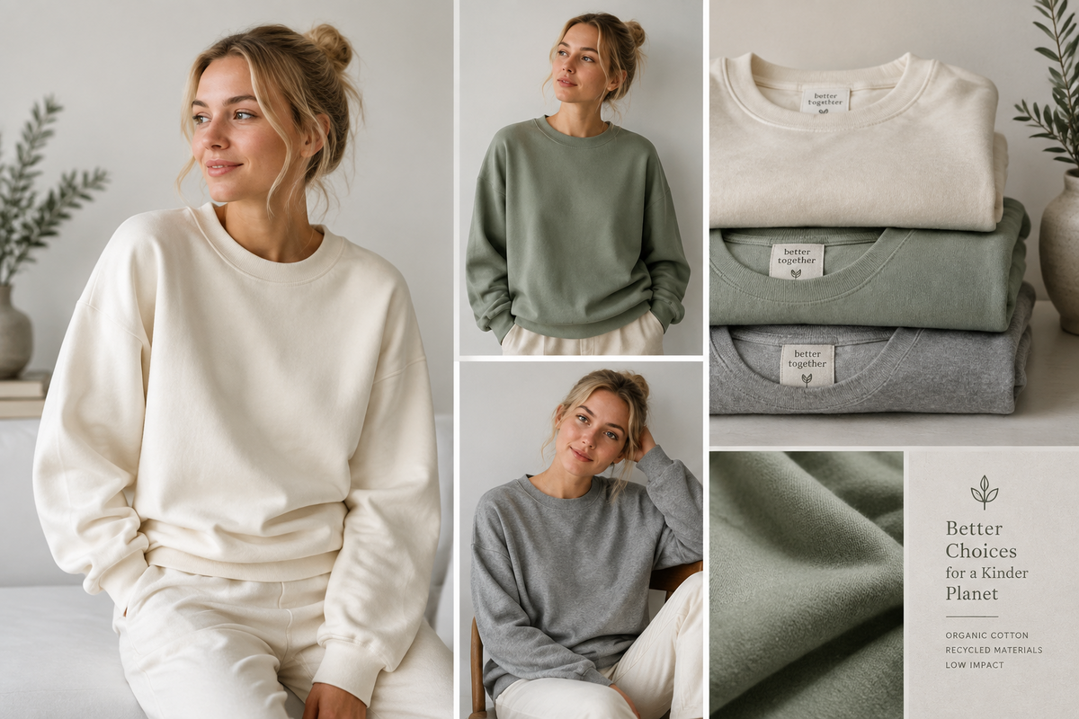 Kolleksjon med sweatshirts til dame – collegegensere, crewnecks og oversized sweatshirts.
